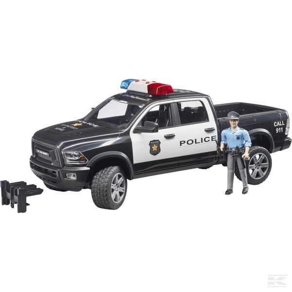 Bruder U02505 RAM 2500 rendőrségi terepjáró, rendőrrel