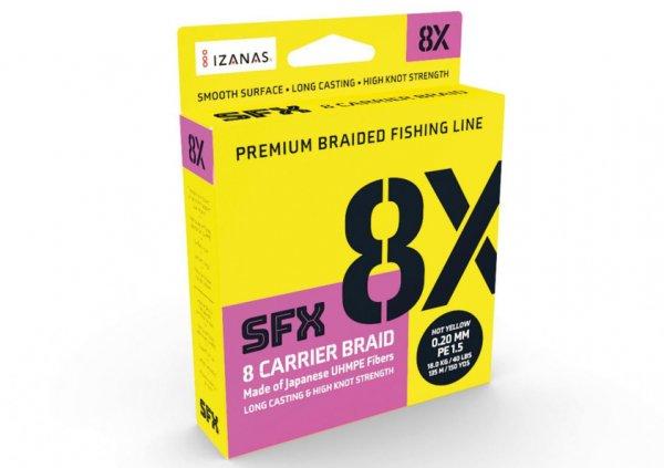 Sufix SFX 8 Carrier Braid 270m 0,33mm 25,6kg Hot Yellow (ASU640626) fonott
zsinór