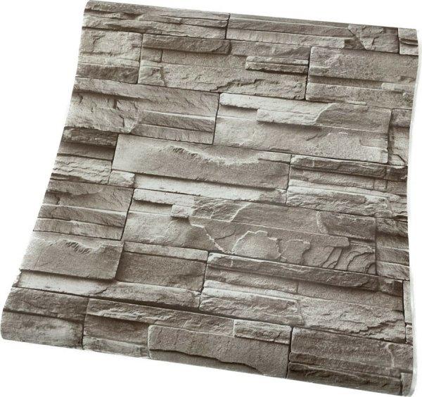 Kőmintás öntapadós tapéta 45 cm x 3 m SJH1087-3, szürke
