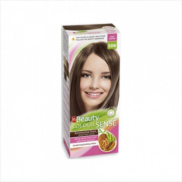 Beauty Color s06 tejszínes mogyoró ammónia mentes növényi hajfesték 1 db