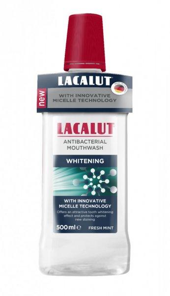 Lacalut antibakterális, micellás szájvíz whitening 500 ml