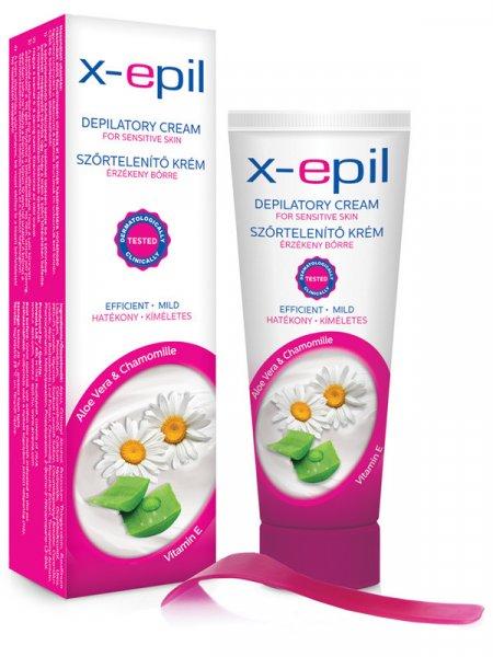 X-Epil szőrtelenítő krém érzékeny bőrre 75 ml