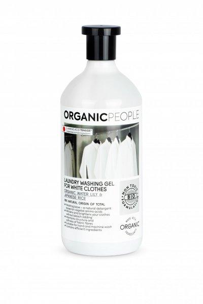 Organic People öko mosógél fehér ruhákhoz bio vízililiommal és japán
rizzsel 1000 ml