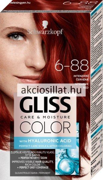 Schwarzkopf Gliss Color hajfesték 6-88 Vörös