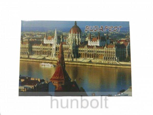 Budapest hűtőmágnes Országház a Dunával 8x 5,5cm - vinyl