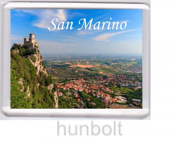 San Marino hűtőmágnes (műanyag keretes)