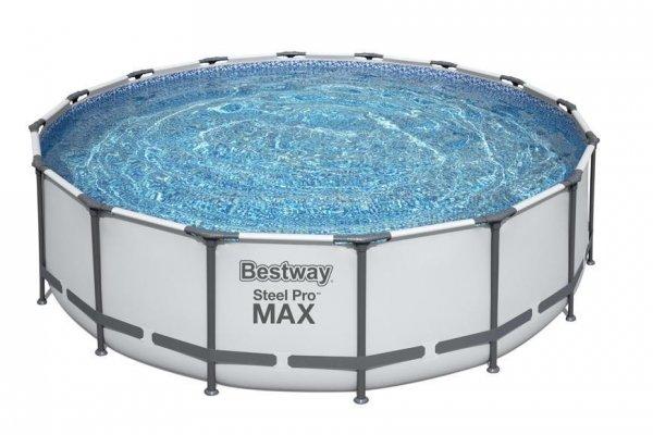 Bestway® Steel Pro MAX mosdó, 5612Z, szűrő, szivattyú, létra, kötél,
4,88 x 1,22 m