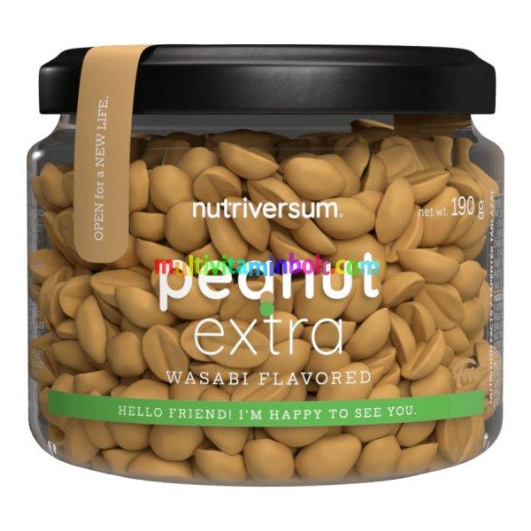 Peanut Extra wasabi flavored földimogyoró - 190 g - Nutriversum