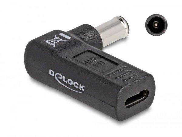 DeLock Adapter for Laptop Charging Cable USB Type-C female to Sony 6.0 x 4.3 mm
male 90° angled Black