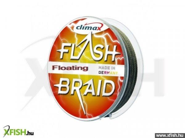 Climax Flashbraid Floating Fonott Előke/10 | Átmérő: 0,18 Mm, Hossz: 10 M,
Szakítószilárdság: 14,00 Kg, Szín: Zöld, Típus: Úszó (Floating)