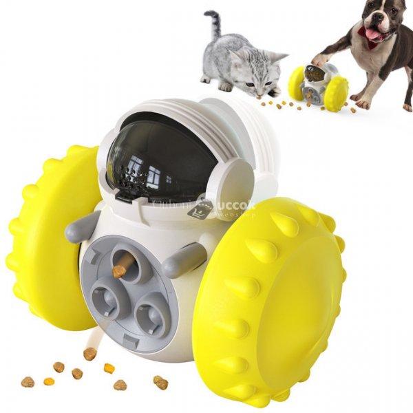 Interaktív lassú etető kutyajáték - - Sárga