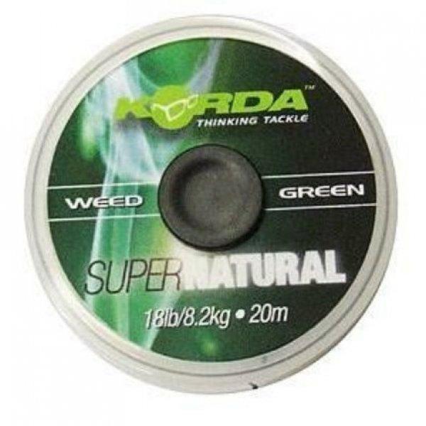 Korda Super Natural Weed Green 25Lb 20m fonott előke zsinór (KSNG25)