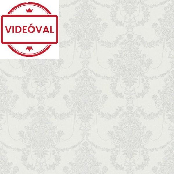 Versailles drapp alapon szürke klasszikus barokk mintás selyem tapéta
10287-31