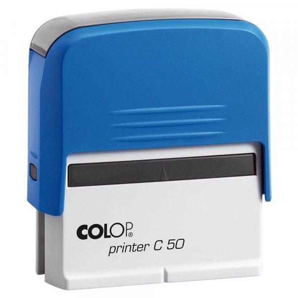 Bélyegző C50 Printer Colop kék ház/fekete párna