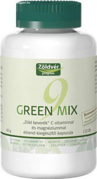 Zöldvér green mix 9 + c-vitamin + magnézium kapszula 110db