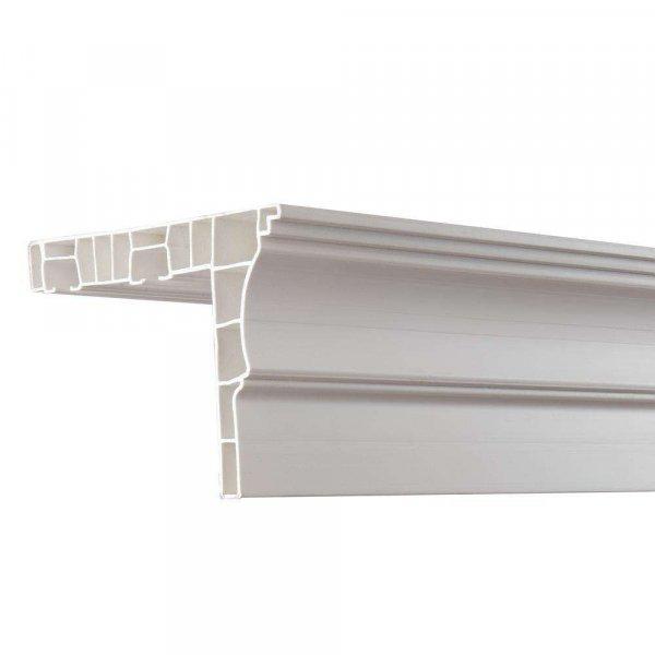 PVC mennyezeti függönysín, 2 csatorna, fehér, minden tartozékkal együtt -
300 cm