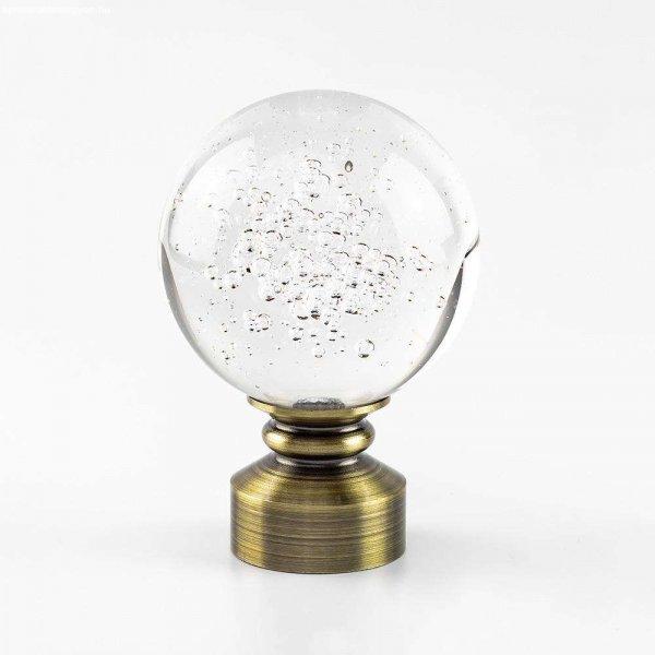 Simple Gallery Crystal 25/19 fogazott rúd - antik arany - 160 cm