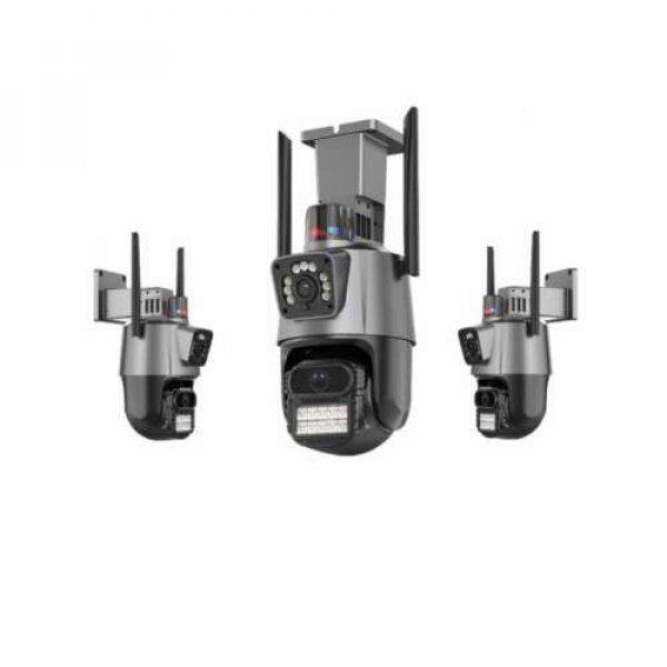 Inteligens 2 Kamerás, 4MP-es, 360°-ban Forgatható, Wifi/4G Térfigyelő
Kamera