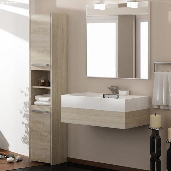 Odell S40 fürdőszoba szekrény, 40x170x30 cm, sonoma