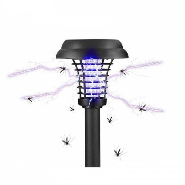 Strend Pro MOKI 57 rovarriasztó napelemes lámpa, UV LED, 13 x 42 cm, AA