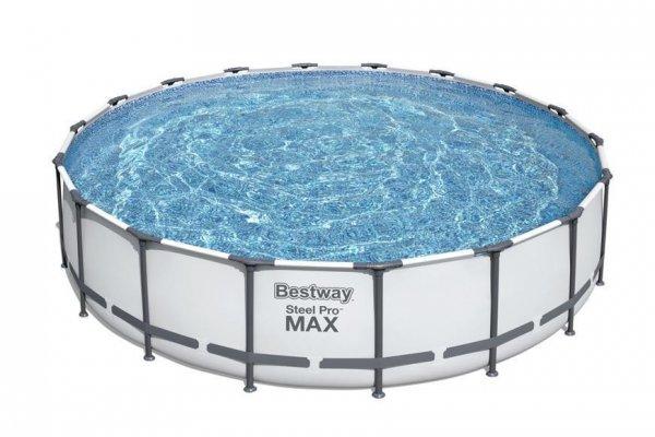 Bestway® Steel Pro MAX medence, 56462, szűrő, szivattyú, létra, kötél,
5,49 x 1,22 m