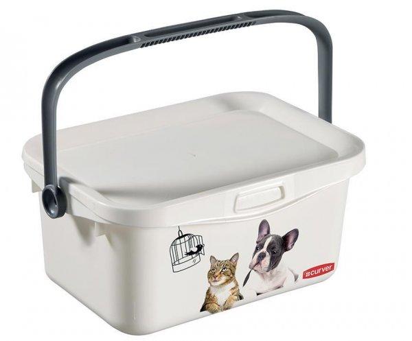 Curver® tárolóedény, 3 liter, 18x26x11 cm, eledelhez macskák és kutyák
számára