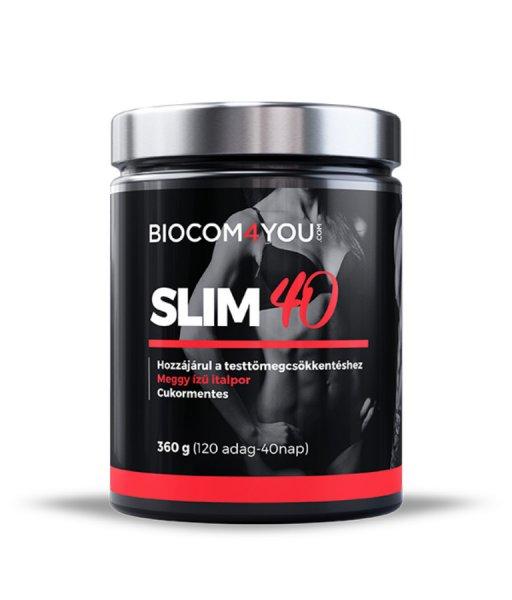 Slim 40 Meggy ízű italpor 360 g - Biocom