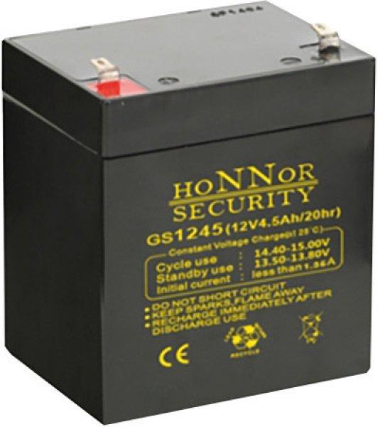 Honnor GS1245 12V 4.5Ah zselés ólom akkumulátor gondozásmentes
