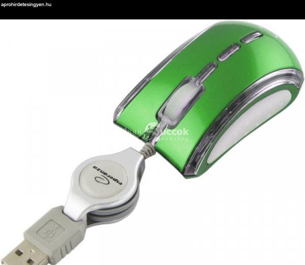 Esperanza Celaneo vezetékes 3D optikai egér USB behúzható kábellel