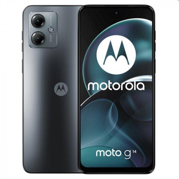 Motorola Moto G14, 4/128GB, steel szürke