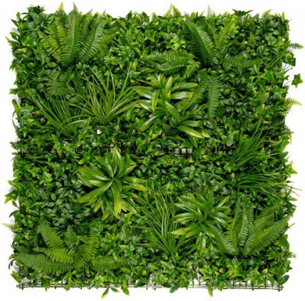 Nortene trópusi növényes vízálló zöldfal -Tropic 100x100 cm, műnövény
modul falburkolat