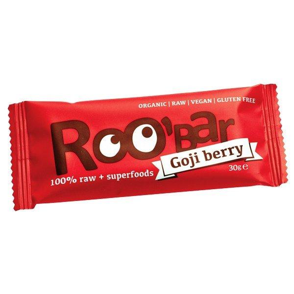 Roobar 100% raw bio gyümölcsszelet goji bogyóval 30 g