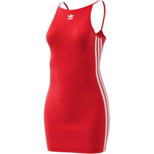 Adidas adicolor Classics HC2037 női nyári ruha, slim fit, piros