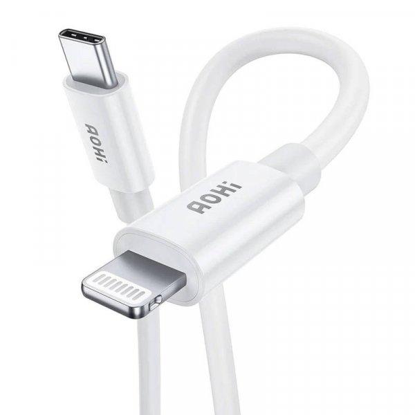 AOHI AOC-L003 PVC USB-C-L kábel (fehér)
