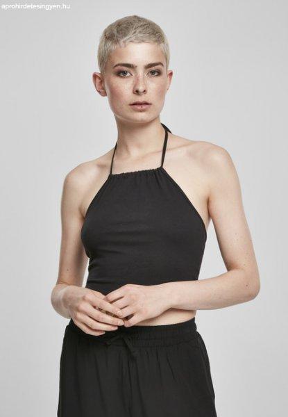 Urban Classics Ladies Cropped Neckholder Top 2-Pack black/white