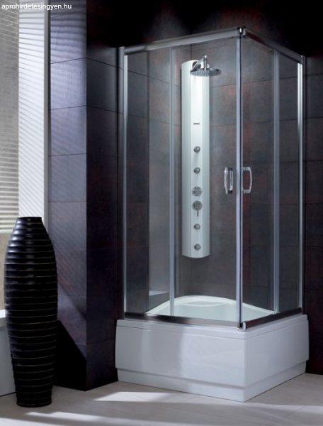 Premium Plus C 90x90x170 szögletes zuhanykabin, fabrik üveg, króm keret
(30451-01-06N)