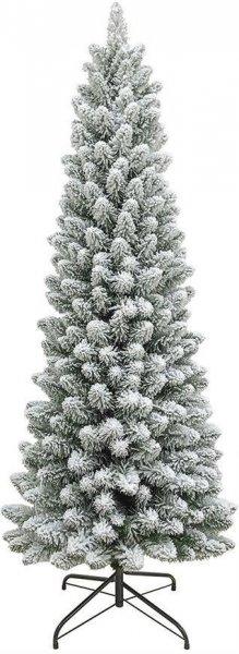 Karácsonyfa MagicHome Clark, havas ezüst, 180 cm