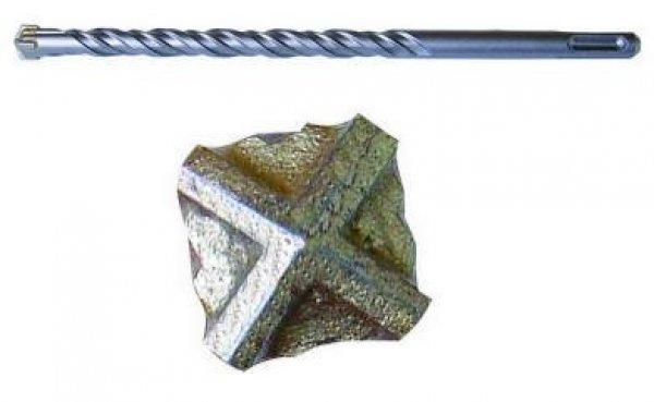 Kőzetfúró SDS+, négyélű fúró 10 x 210 mm