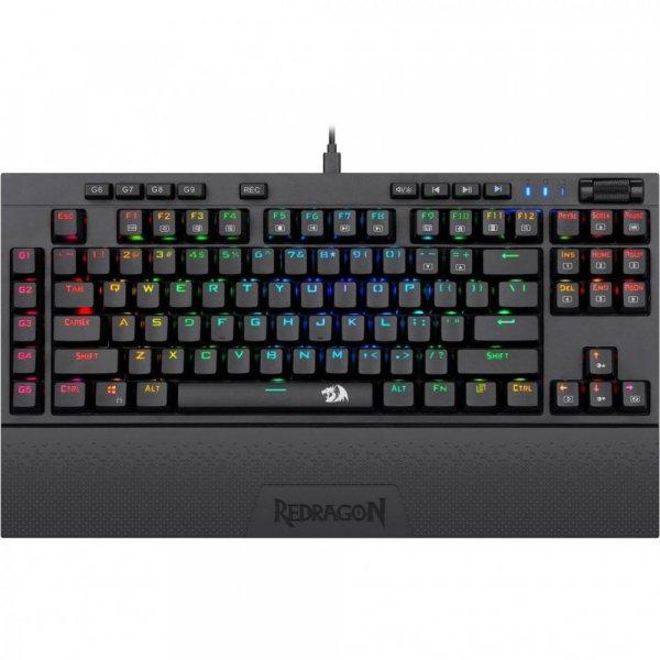 Redragon Broadsword-Pro Mechanical Gaming RGB Wired Keyboard Brown Switches
Black HU