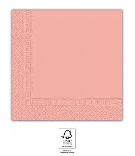 Rózsaszín Unicolour Pink szalvéta 20 db-os 33x33 cm FSC