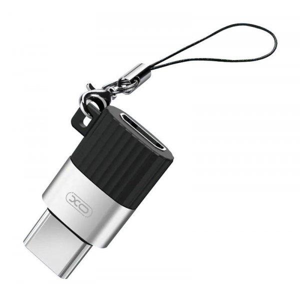 Adapter / XO NB149-A micro USB-USB-C adapter (fekete)