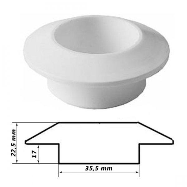 SB szellőző karika műanyag fehér (4 db)