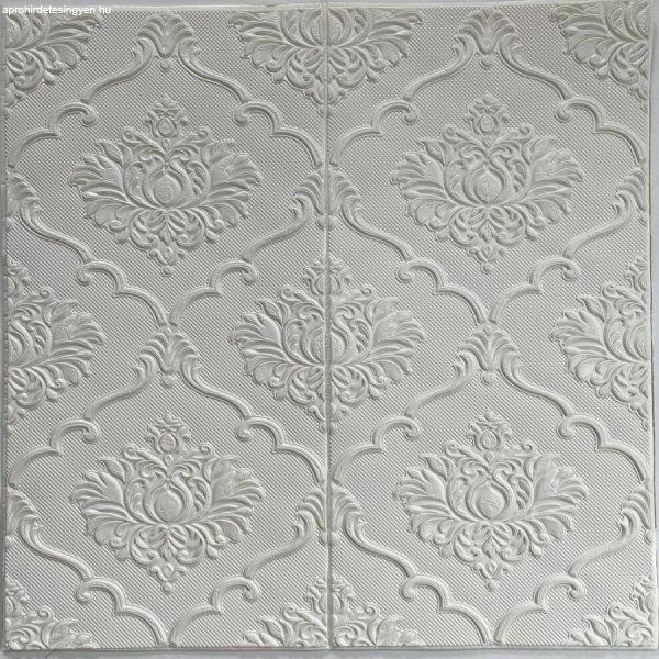SL021 - Fehér, ornamentika, stukkó klasszikus mintás öntapadós, szivacsos
falpanel