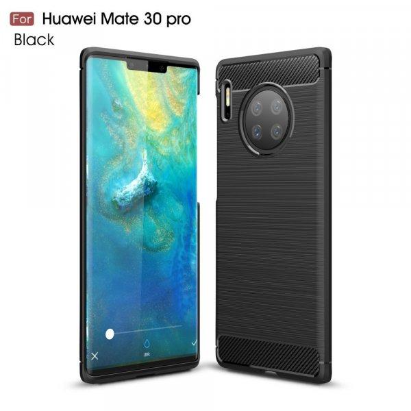 RMPACK Huawei Mate 30 Pro Szilikon Tok Ütésállókivitel Karbon Mintázattal
Fekete