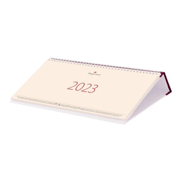 Asztali naptár Kódex fekvő fehér lapokkal bordó 320 × 150 mm Dayliner
2024.