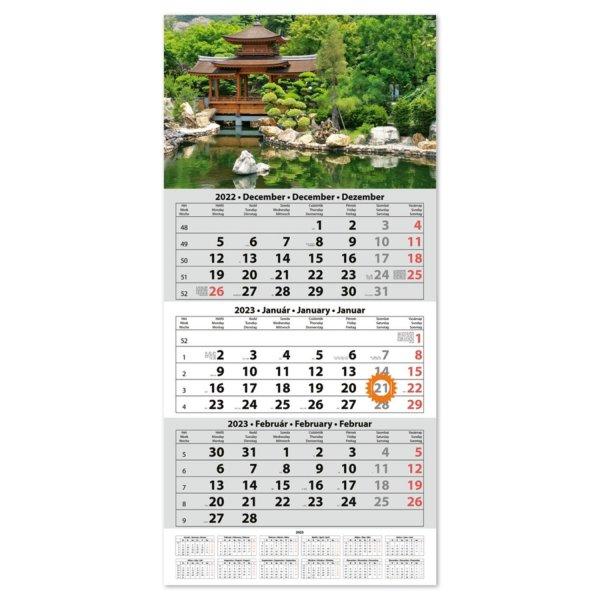 Speditőr naptár1 tömb 3 hónap 330 × 670 mm Hangulat Dayliner 2024.