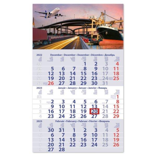 Speditőr naptár1 tömb 3 hónap Primus Club 300 x 480 mm Logisztika Dayliner
2024.