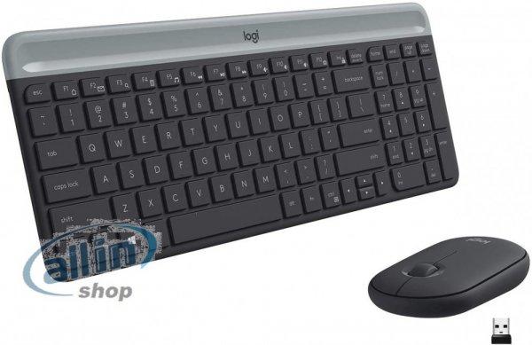 Logitech MK470 vezeték nélküli billentyűzet + egér,Olasz, Grafit
fekete-Hiányos