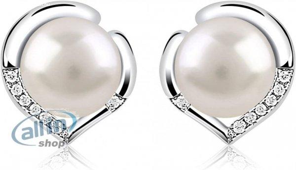 B.Catcher női 925 ezüst fülbevaló szív nyelvű cirkónia édesvízi
tenyésztett gyöngy 