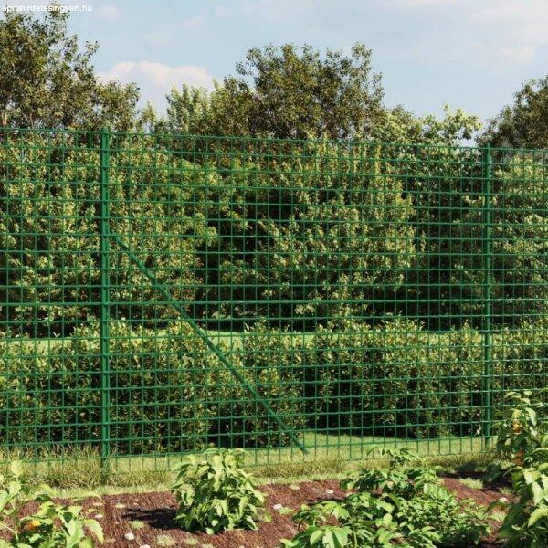 Zöld dróthálós kerítés illesztőperemmel 2x10 m